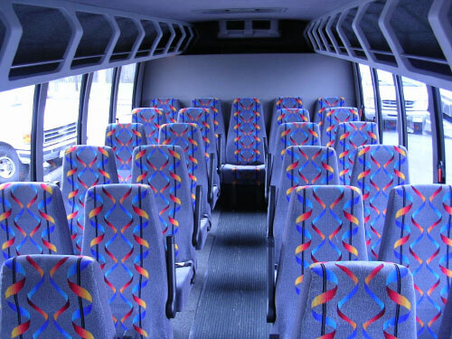 Clearwater 24 Passenger Mini Bus Interior