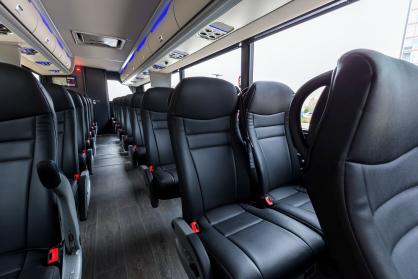 Clearwater 45 Passenger Mini Coach Interior